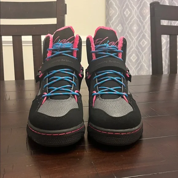 Nike Air Jordan Flight 45 TRK Trek Shoes Sneakers Boots 467956 008 Girls Youth 6 - Picture 5 of 16